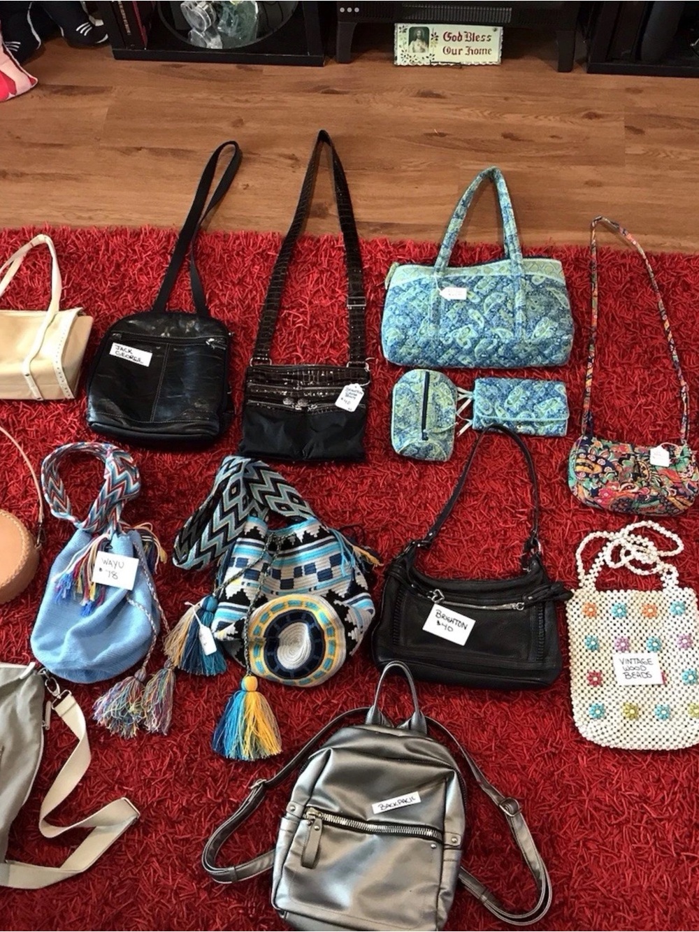 Lot 14 Designer Bags for Resale most New Like New WAYU BRIGHTON VERA JACK FOSSIL